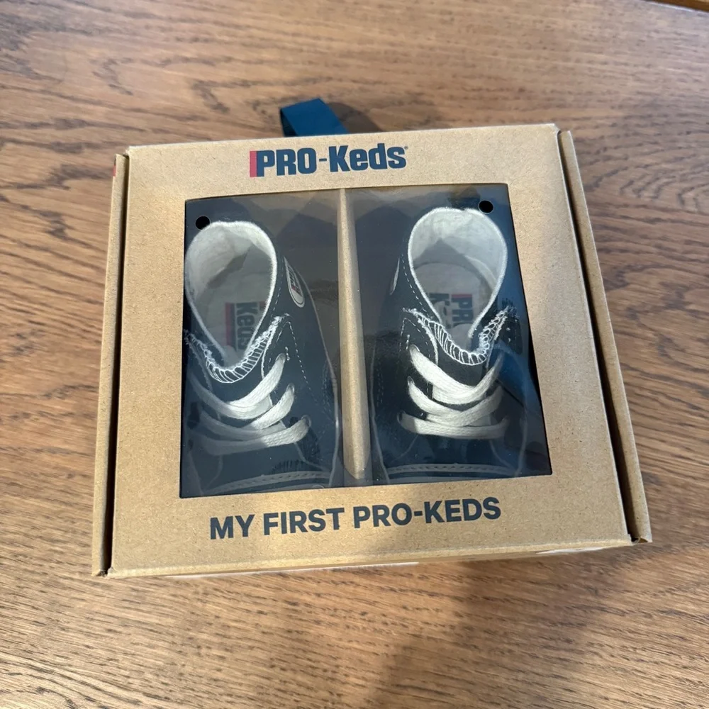Baby Pro-Keds Black and White Sneakers